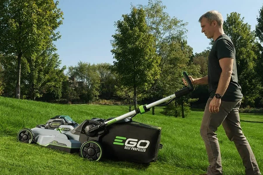 electric mulching mower