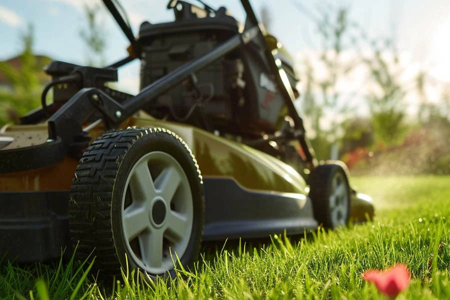 electric mulching mower