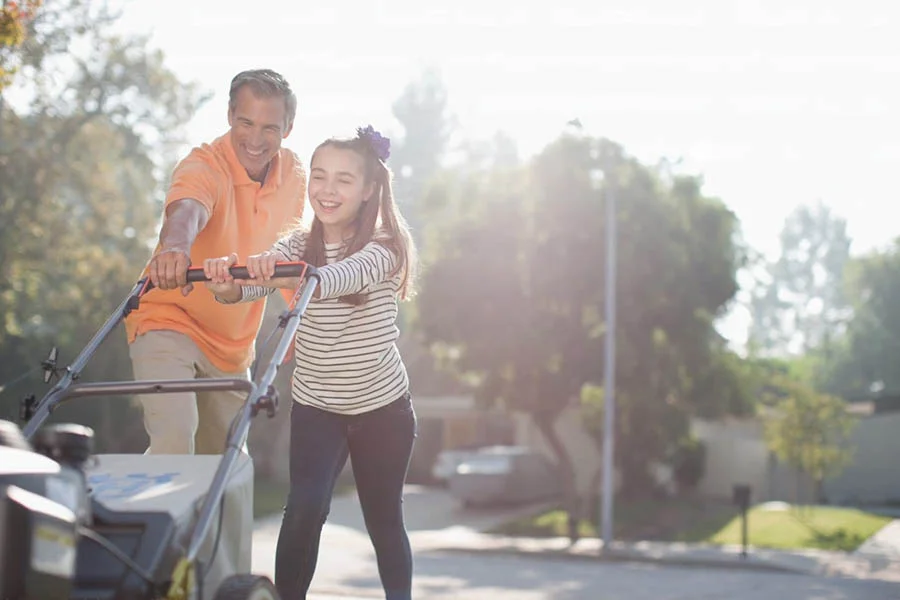 lightweight electric lawn mower